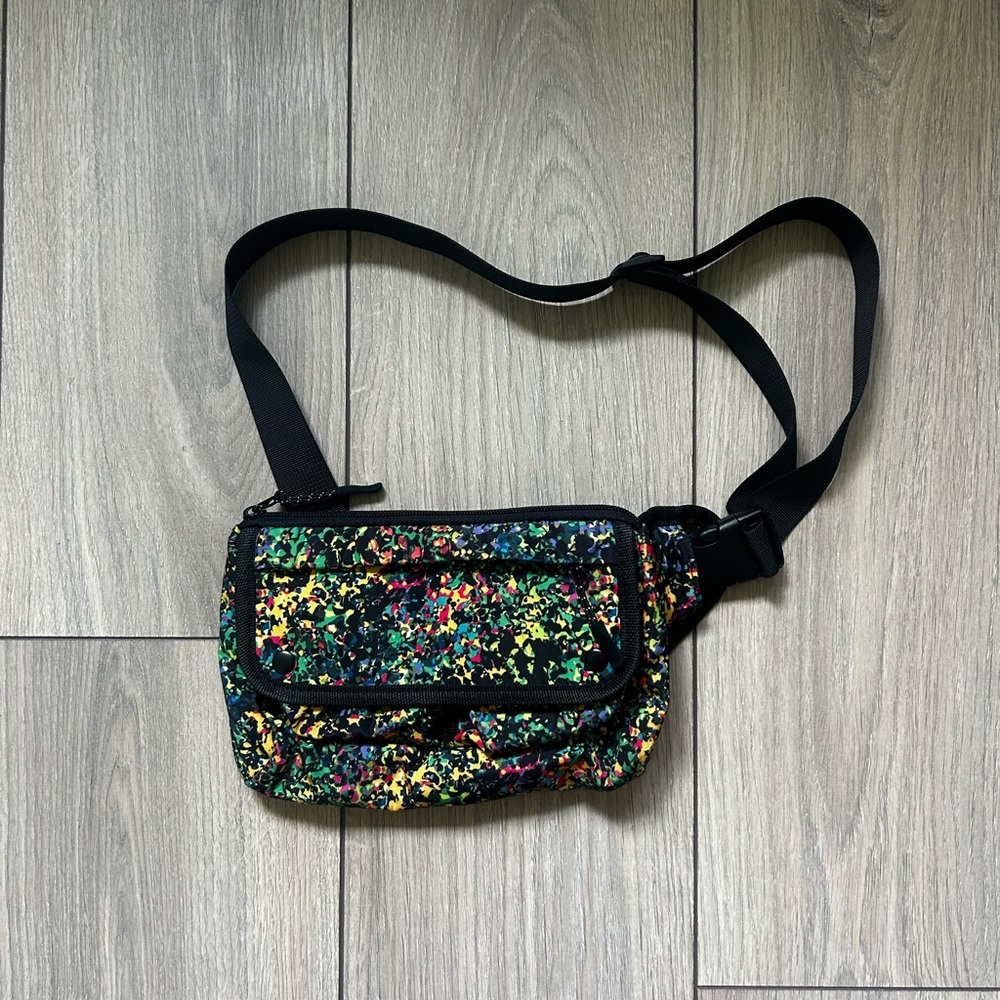 Topman Multicolor Splatter Print Crossbody Bag